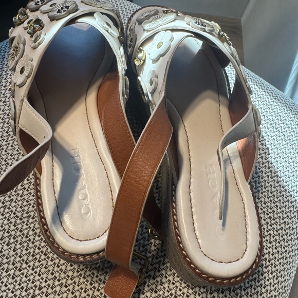 Coach Espadrille Sandals with Tea Rose - Picture 7 of 12